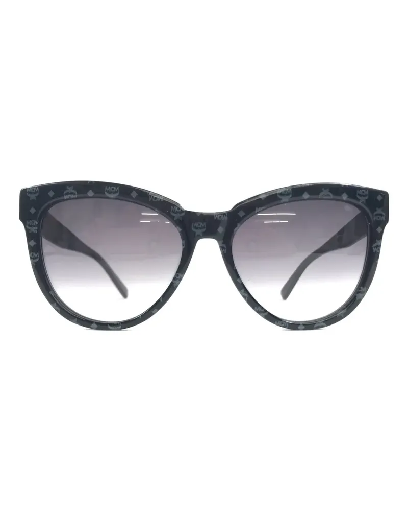 MCM Cat-Eye-Sonnenbrille mit Monogramm - Schwarz Schwarz