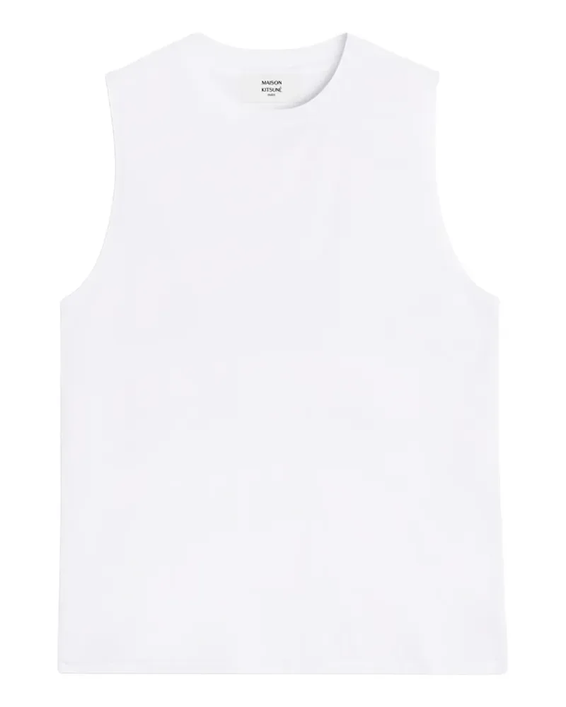 Kitsuné crew-neck sleeveless T-shirt - Weiß Weiß