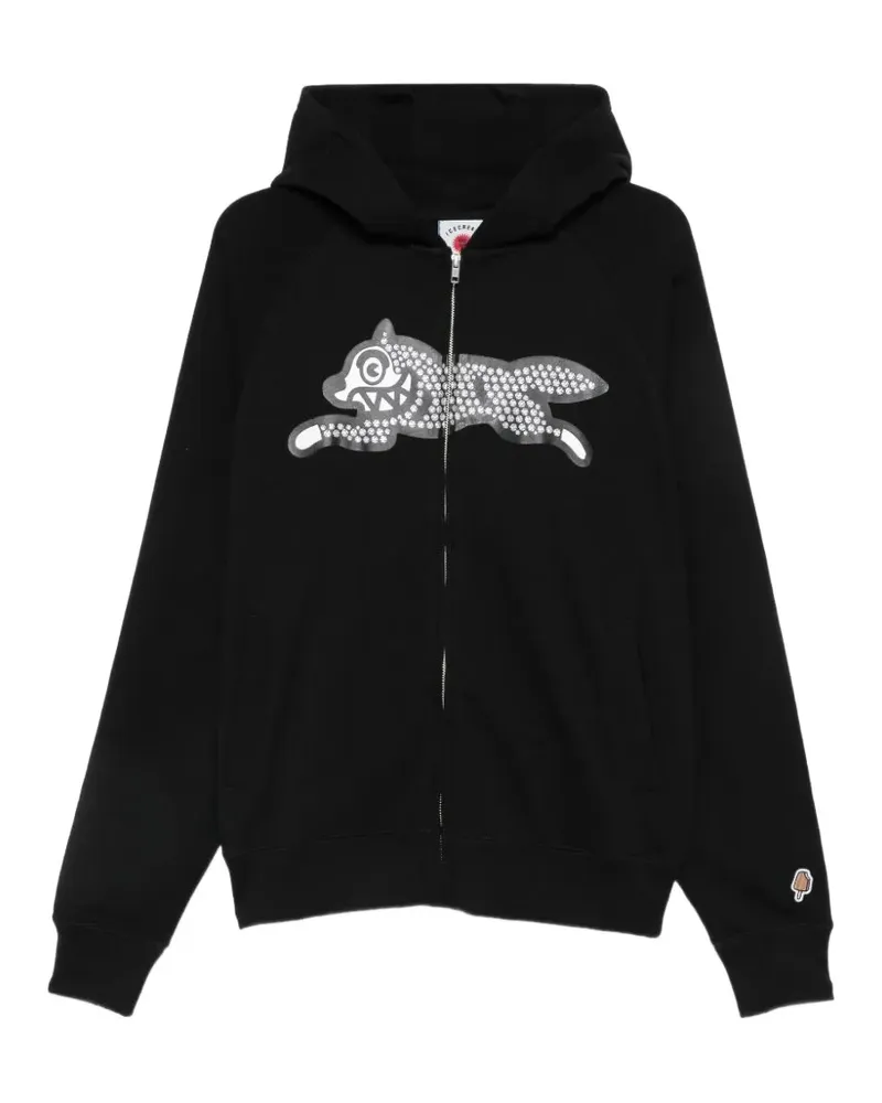 ICECREAM Running Dob Kapuzenjacke mit Reißverschluss und Glitter-Verzierung - Schwarz Schwarz