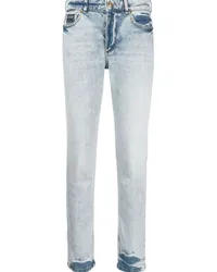 Versace Jeans Tief sitzende Straight-Leg-Jeans Blau