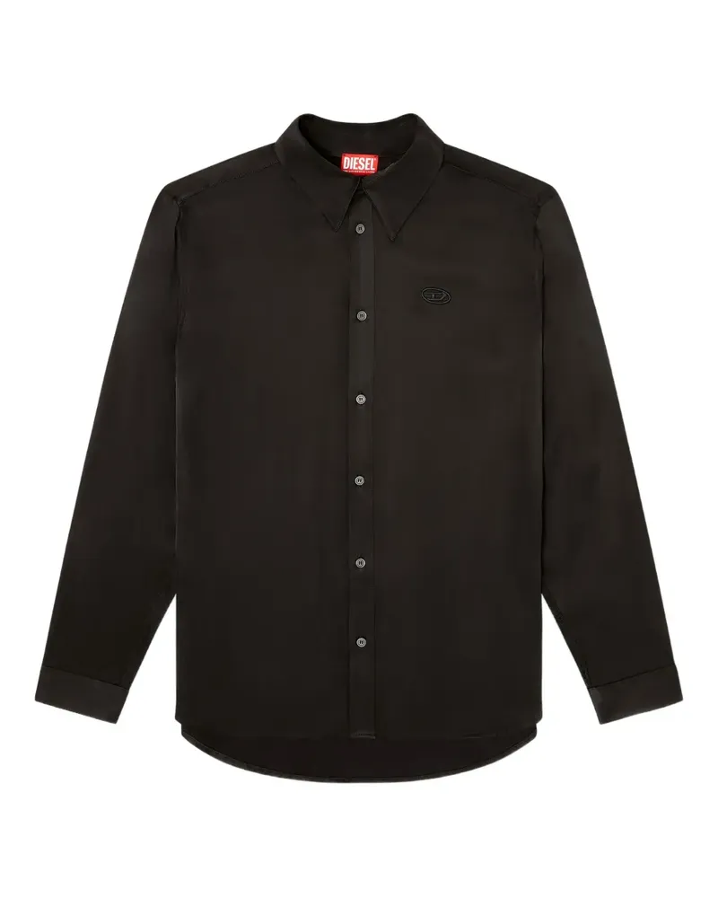 Diesel Hemd mit Logo-Detail - Schwarz Schwarz