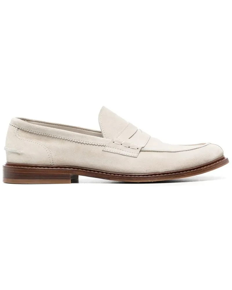 Brunello Cucinelli Penny-Loafer aus Wildleder - Nude Nude
