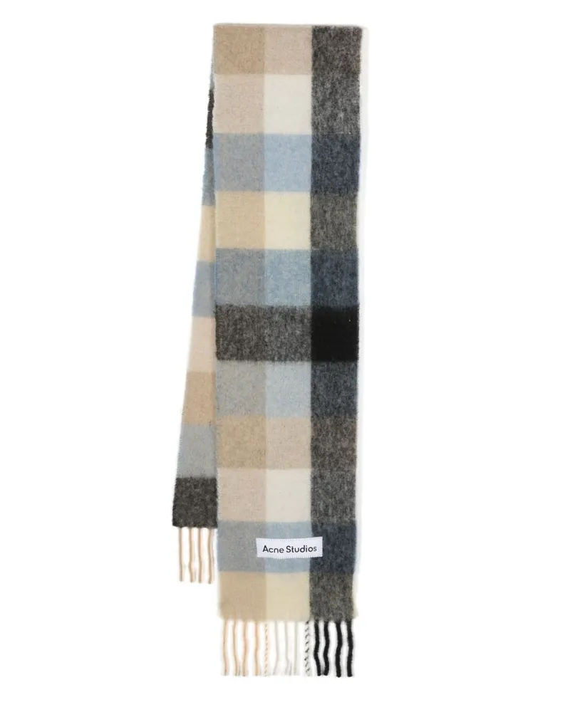 Acne Studios Karierter Schal - Blau Blau