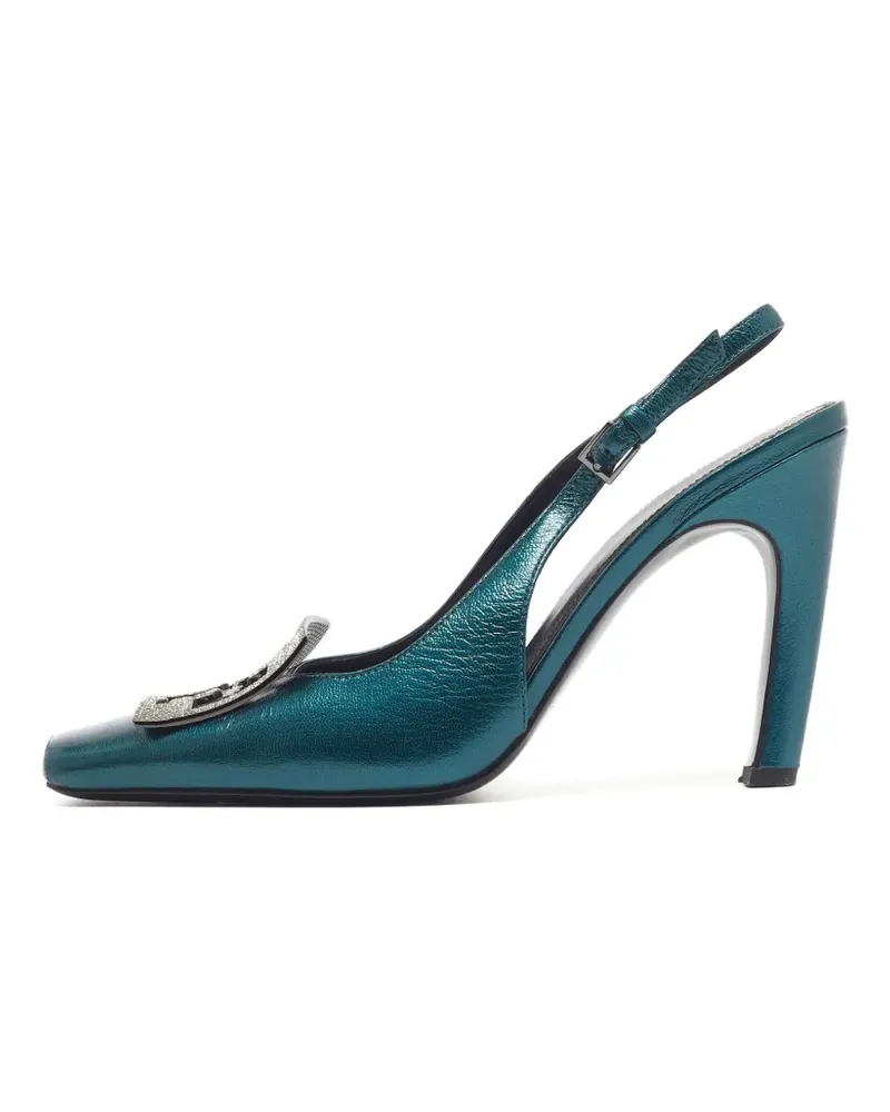 Tory Burch Pave Slingback-Pumps - Blau Blau