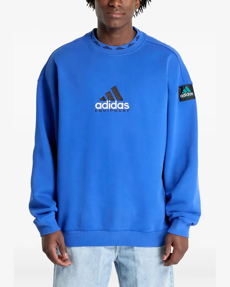 adidas Equipment logo crew-neck sweatshirt - Blau Blau