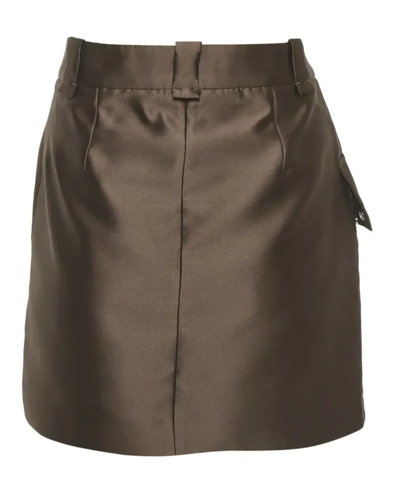 Sandro flap-pocket mini skirt - Braun Braun