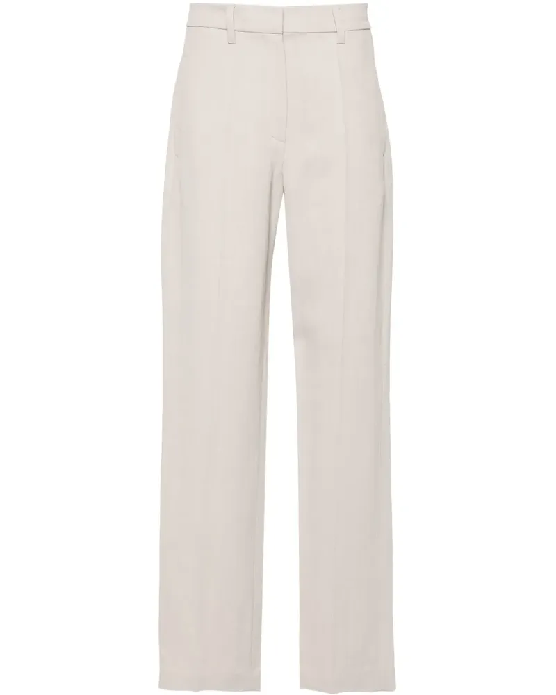 Brunello Cucinelli Monili Cropped-Hose mit Perlenverzierung - Nude Nude