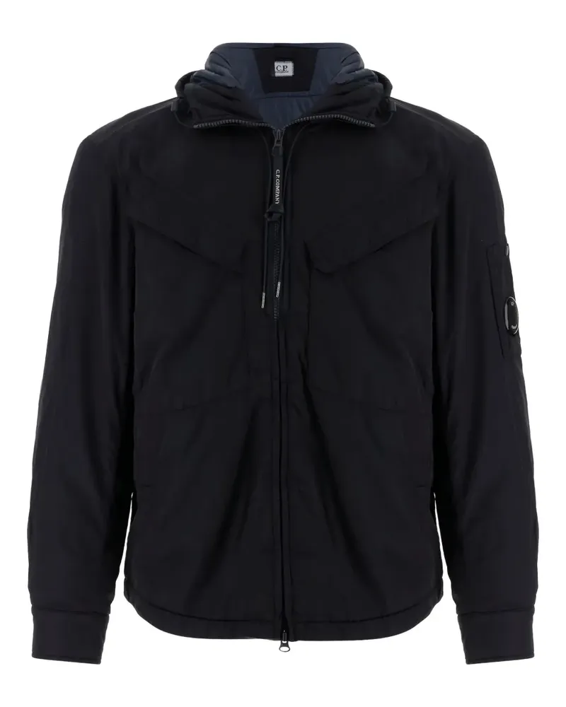 C.P. Company Chrome Kapuzenjacke mit Taschen - Schwarz Schwarz