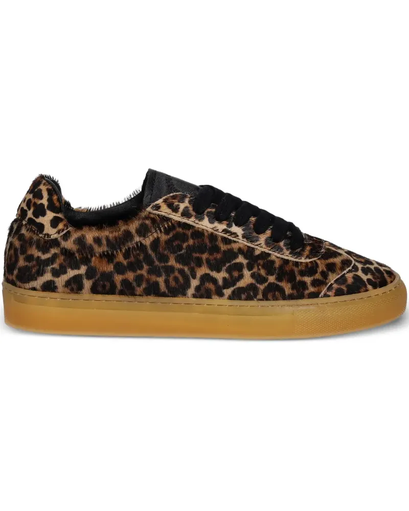 Copenhagen animal-print lace-up sneakers - Braun Braun