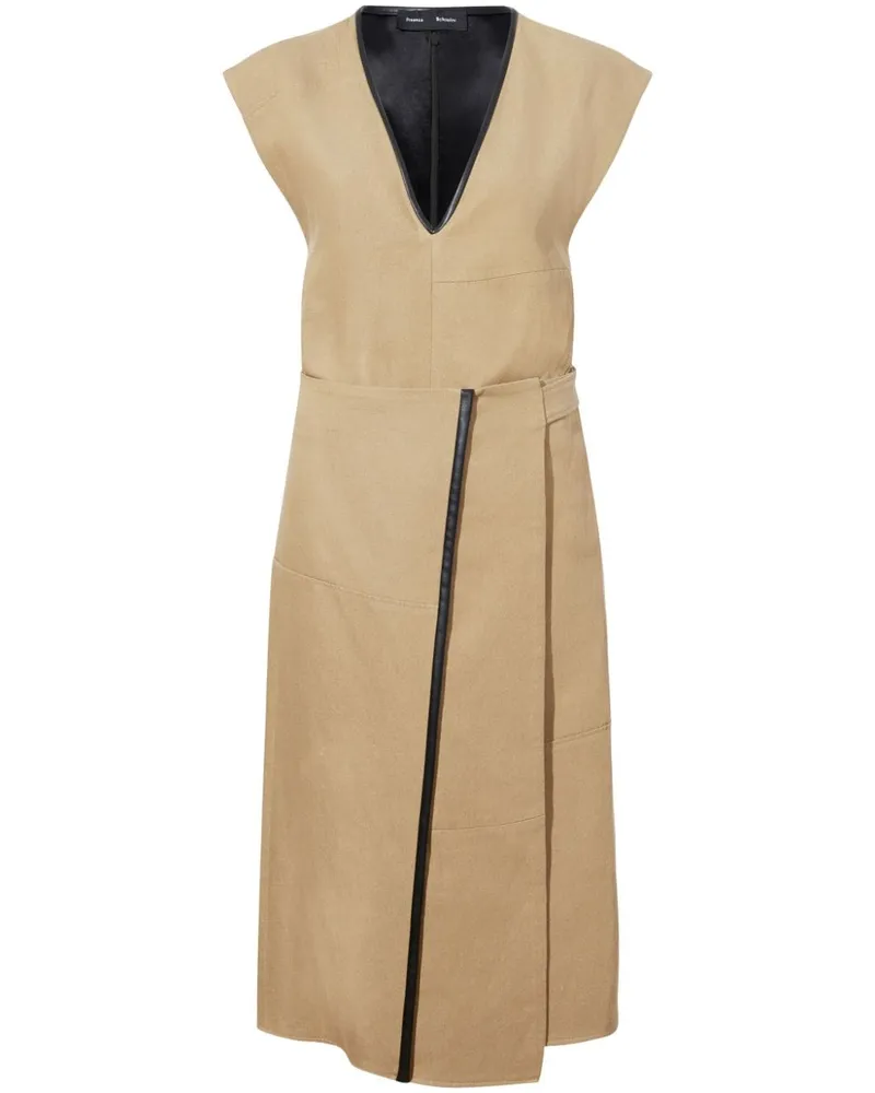 Proenza Schouler Wickelkleid mit V-Ausschnitt - Nude Nude