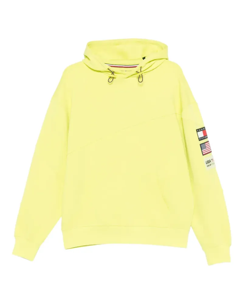 Tommy Hilfiger logo-patch hoodie - Gelb Gelb