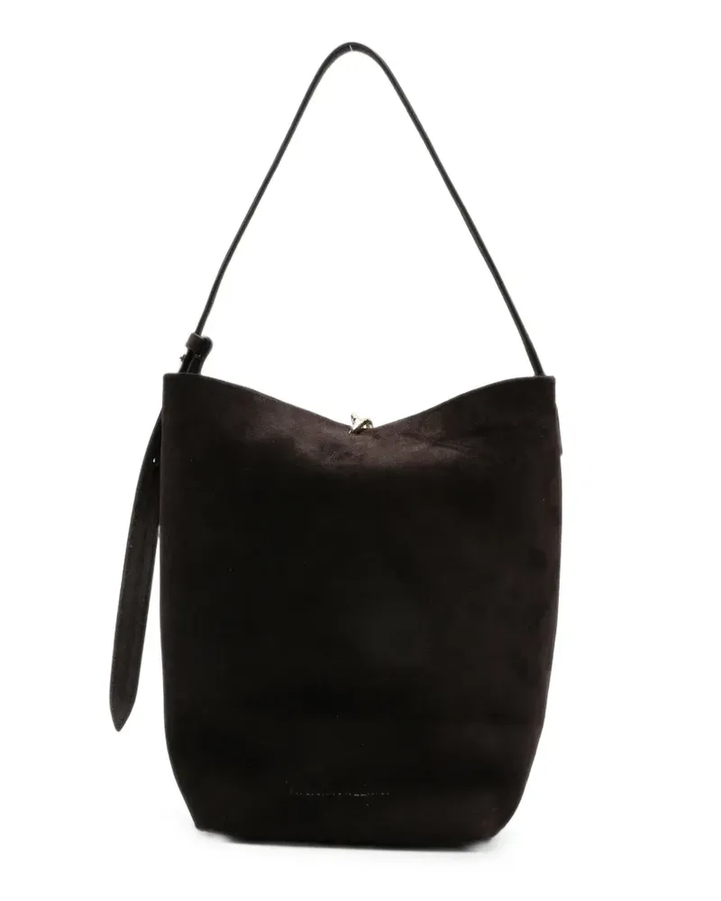 Benedetta Bruzziches Doudou Tout Le Jour suede shoulder bag - Braun Braun