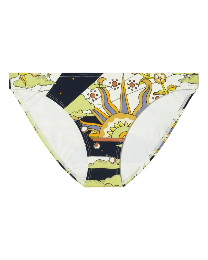 Tory Burch Bikinihöschen mit grafischem Print - Blau Blau