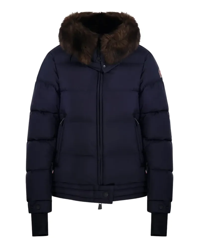 Moncler Arabbas fur-trim padded ski jacket - Blau Blau