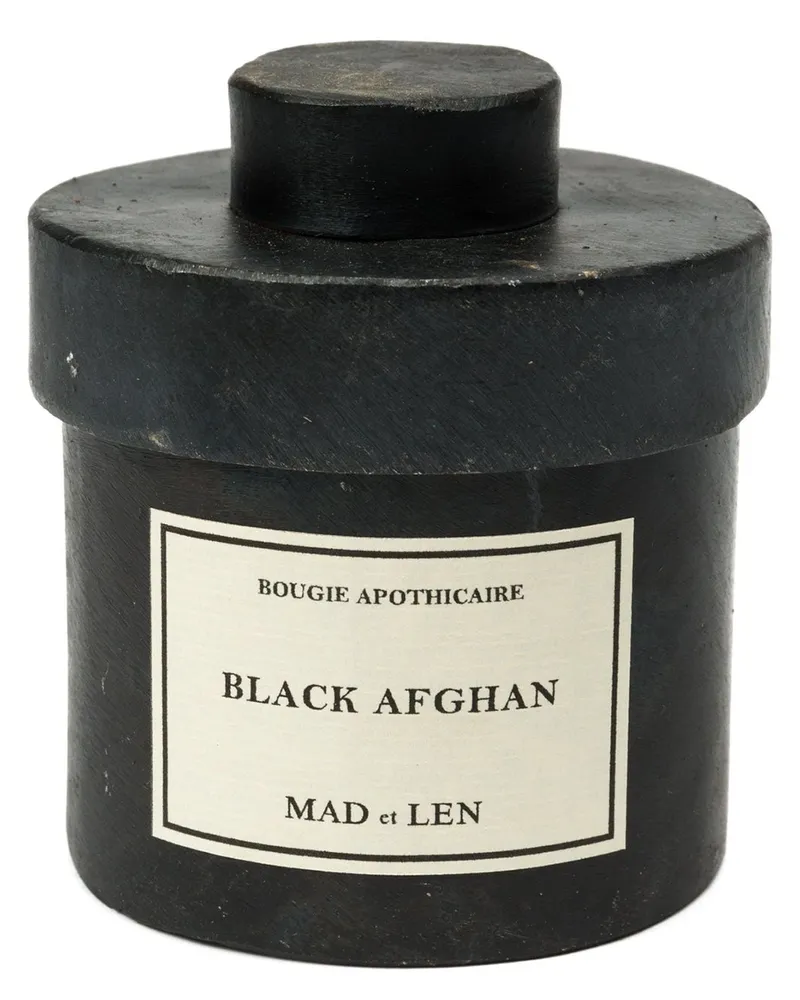 MAD et LEN Black Afghan' Kerze - Schwarz Schwarz