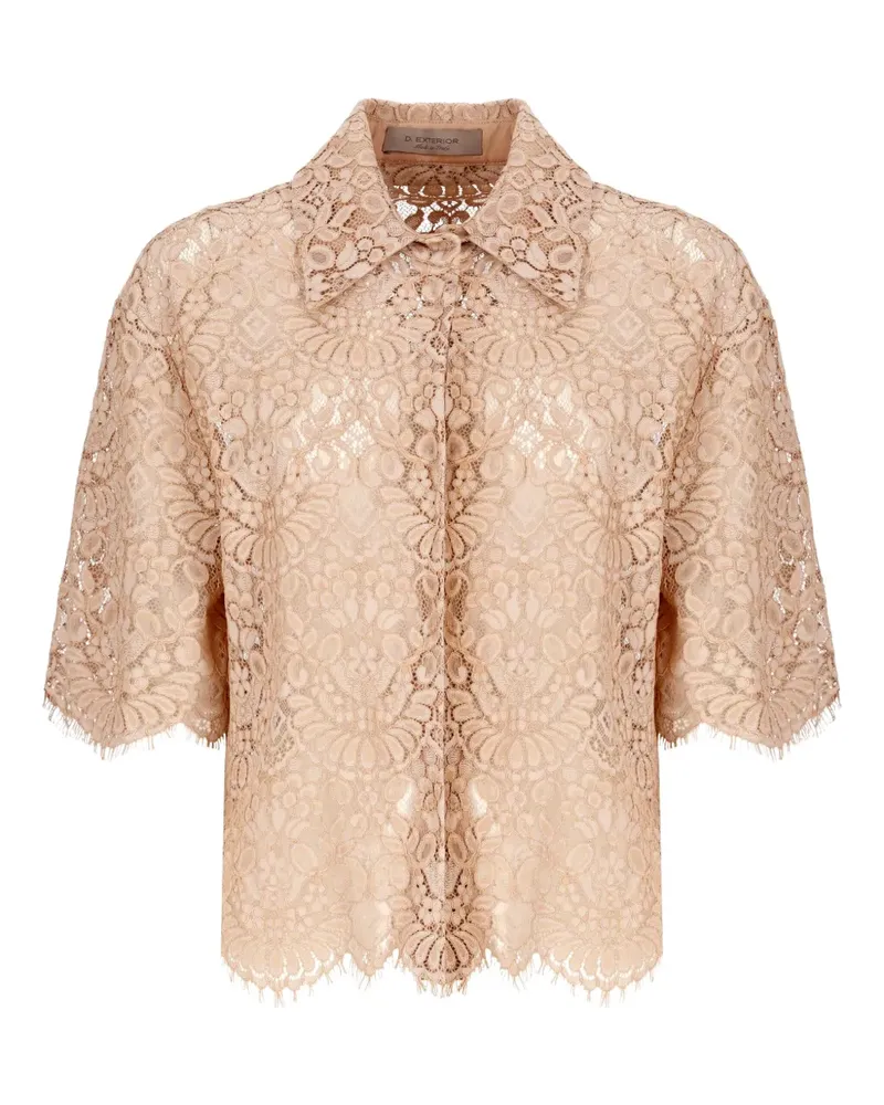 D.EXTERIOR Hemd mit Muster - Rosa Rosa