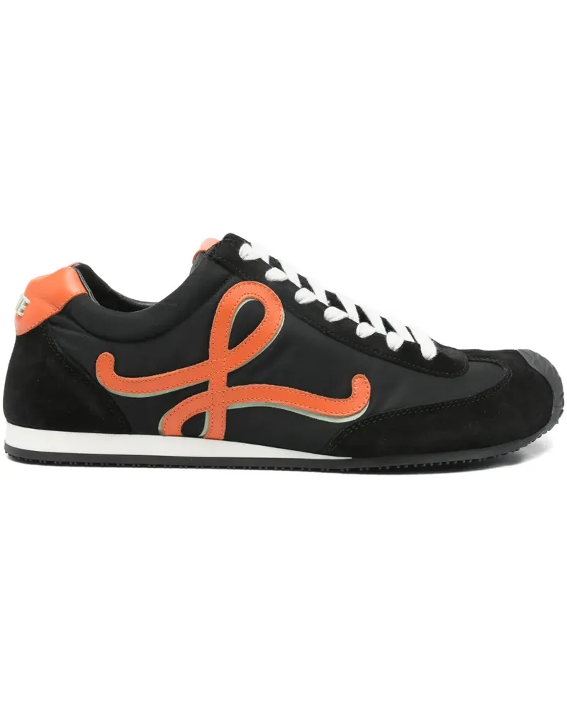 Loewe Sneakers mit Logo-Applikation - Schwarz Schwarz