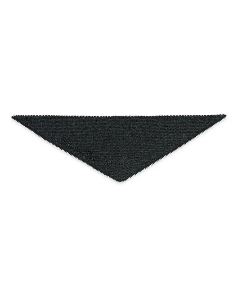 Andersson Bell Gestrickter Tweed-Schal - Schwarz Schwarz