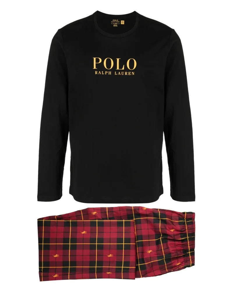 Ralph Lauren Karierter Pyjama Rot