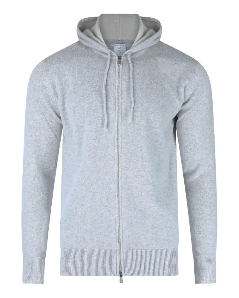 Eleventy zip-up cashmere hoodie - Grau Grau