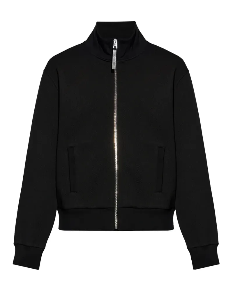 Givenchy herringbone zip-up sweatshirt - Schwarz Schwarz