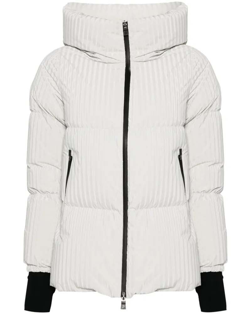 Herno Pullover mit Matelassé-Optik - Grau Grau