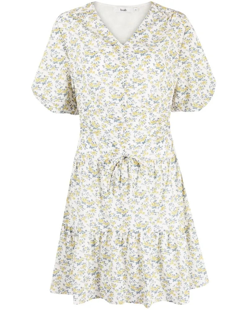 b+ab Kleid mit Blumen-Print - Grün Grün