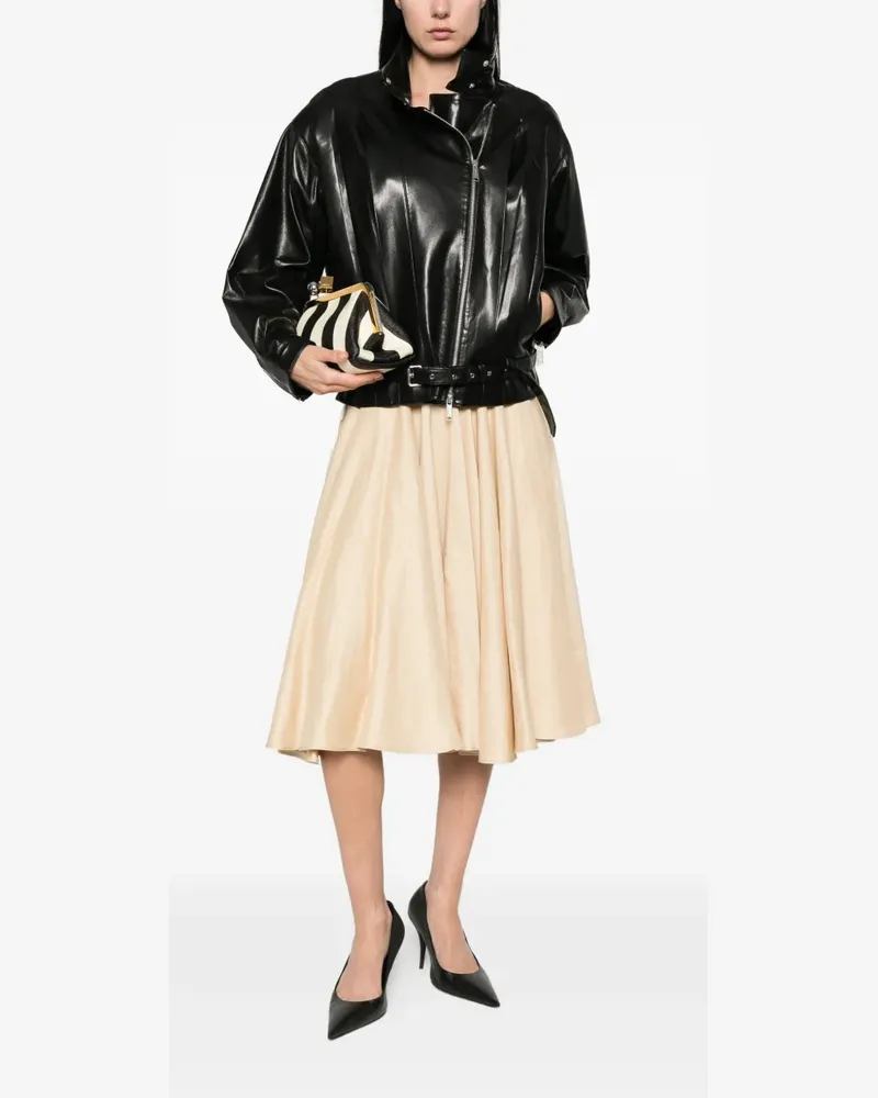 Self-Portrait buckle waist jacket - Schwarz Schwarz