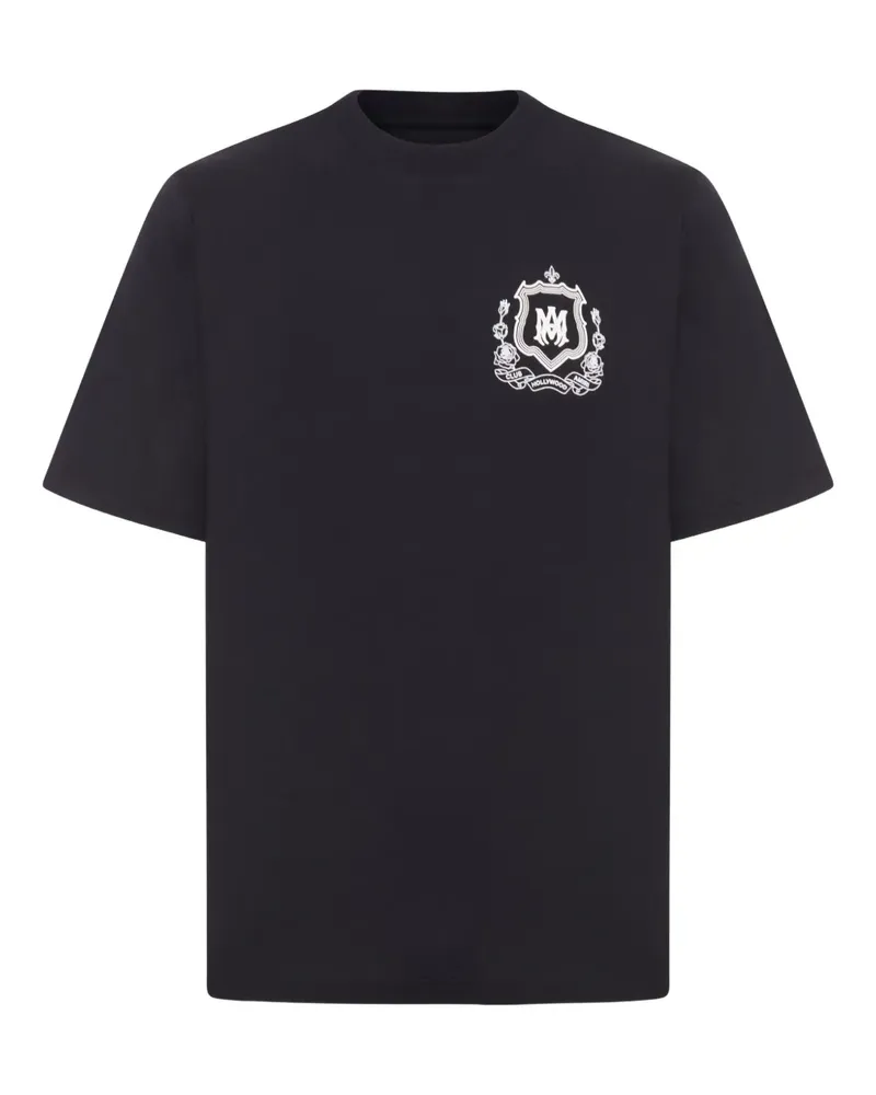 Amiri T-Shirt mit Wappen-Print - Schwarz Schwarz
