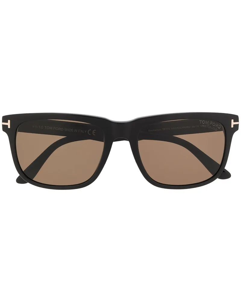 Tom Ford Eckige 'Morgan' Sonnenbrille - Schwarz Schwarz