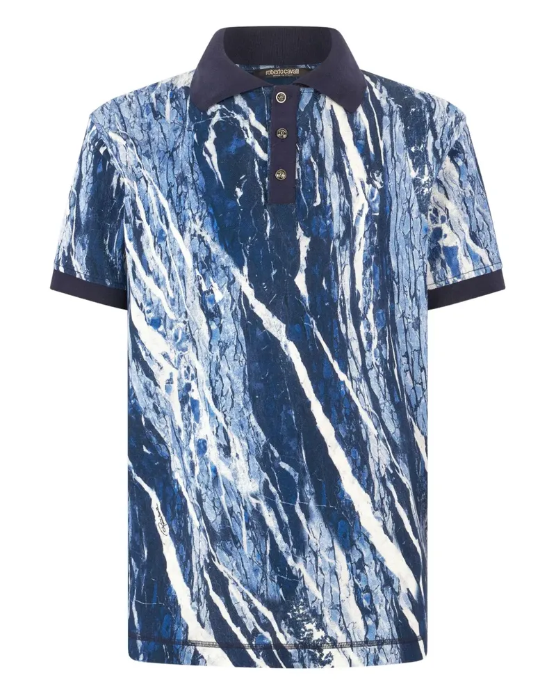 Roberto Cavalli Klassisches Poloshirt - Blau Blau