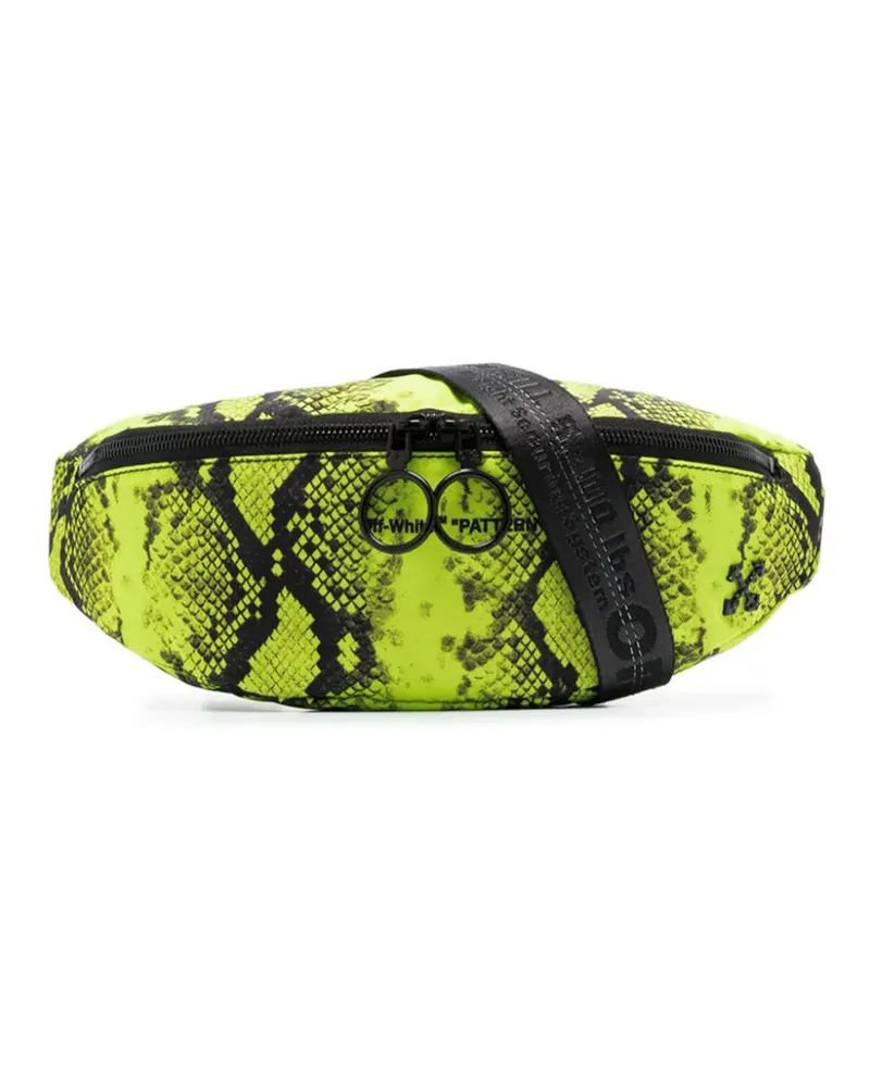 OFF-WHITE Gürteltasche mit Python-Print - Gelb Gelb
