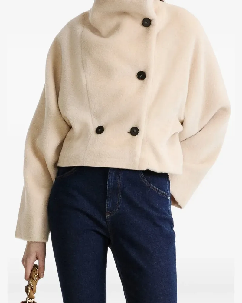 MARELLA Mllvitalba double-breasted cropped jacket - Nude Nude