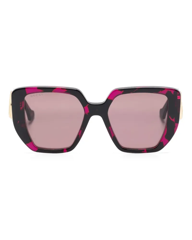 Gucci Sonnenbrille mit Oversized-Gestell - Violett Violett