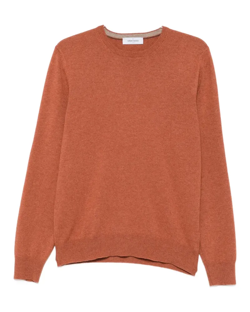 Gran Sasso crew-neck long-sleeve sweater - Orange Orange