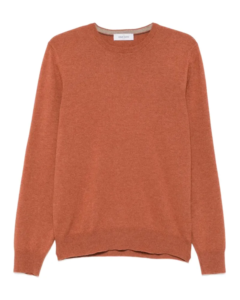 Gran Sasso Pullover mit rundem Ausschnitt - Orange Orange