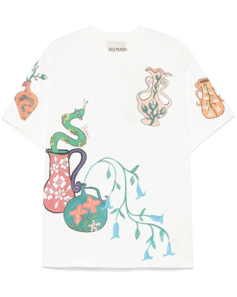ALEMAIS Rose T-Shirt - Nude Nude