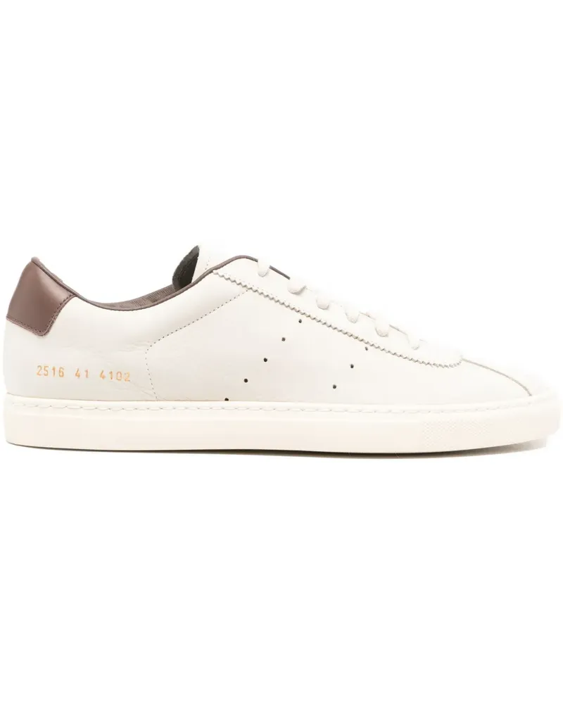 Common Projects heel-counter leather sneakers - Nude Nude