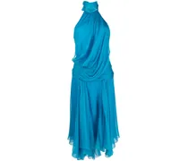 Kleid mit asymmetrischem Saum - Blau