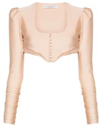 Philosophy Di Lorenzo Serafini Cropped-Top mit Falten Nude