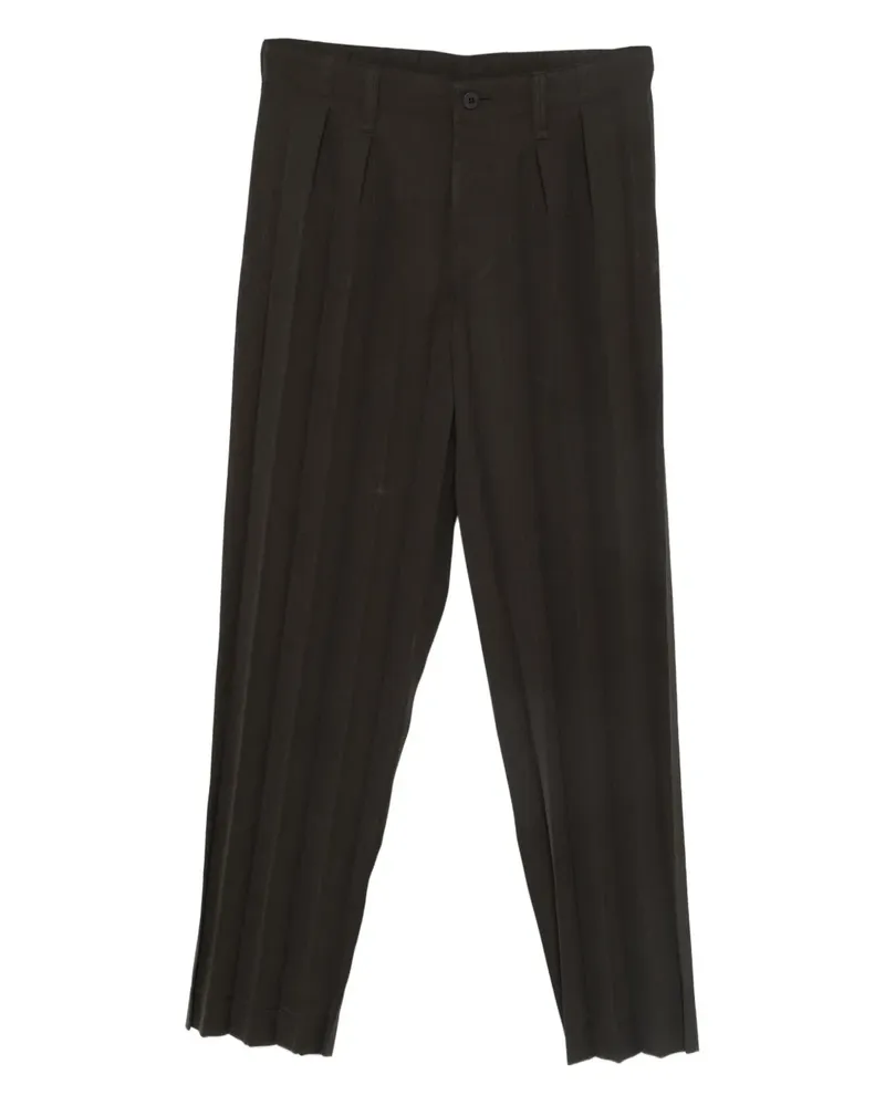 Issey Miyake Plissierte Hose - Braun Braun