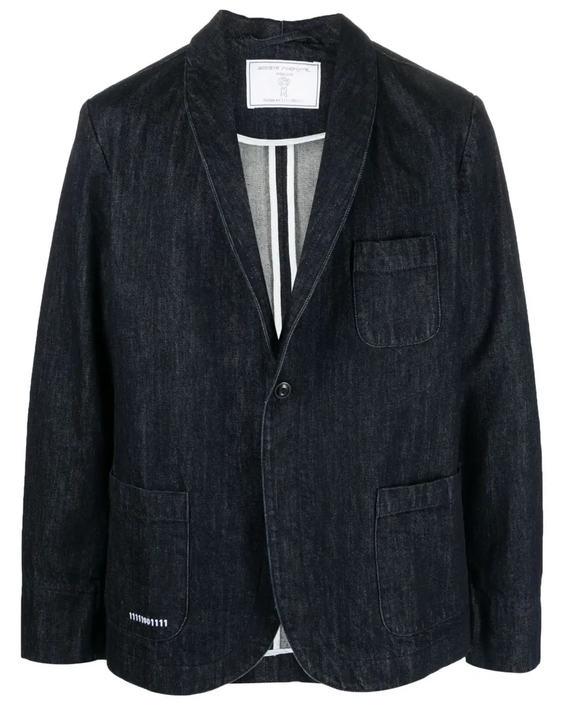 Société Anonyme Giacca Smok Jeansblazer Blau