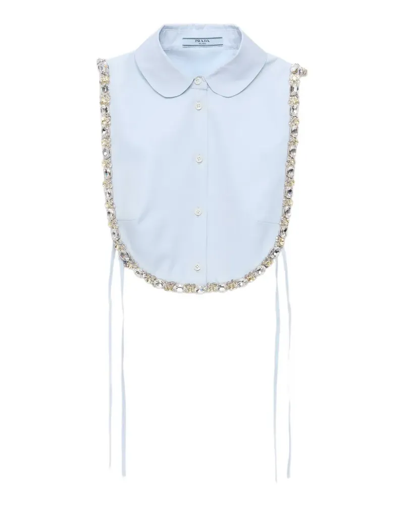 Prada Bestickter Pullunder - Blau Blau