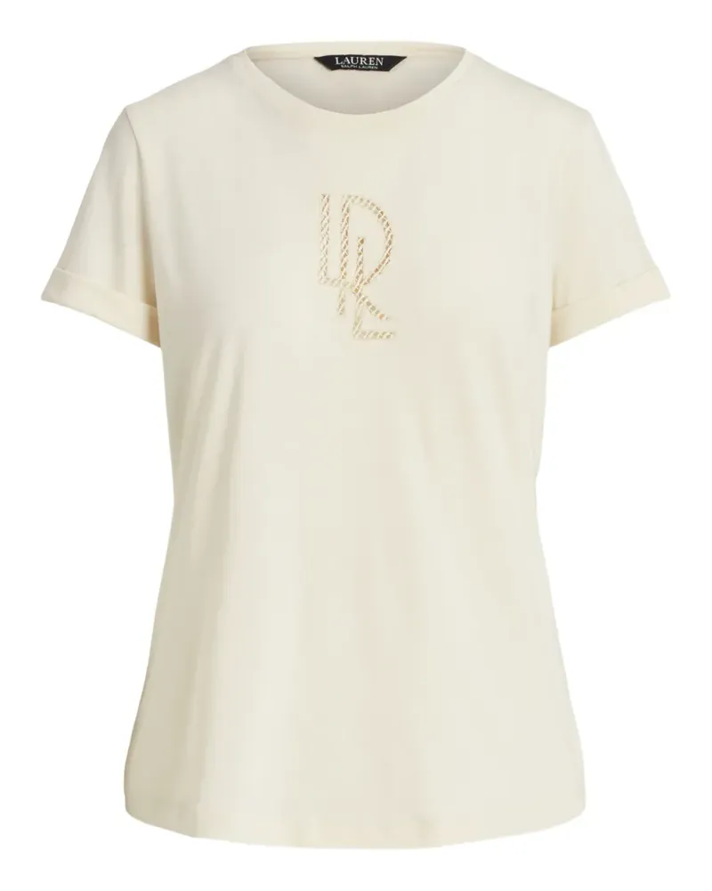 Ralph Lauren logo-embellished T-shirt - Nude Nude