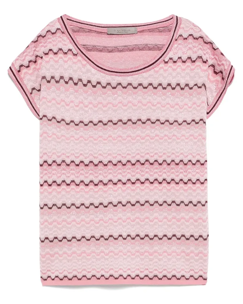 D.EXTERIOR Top mit Muster - Rosa Rosa