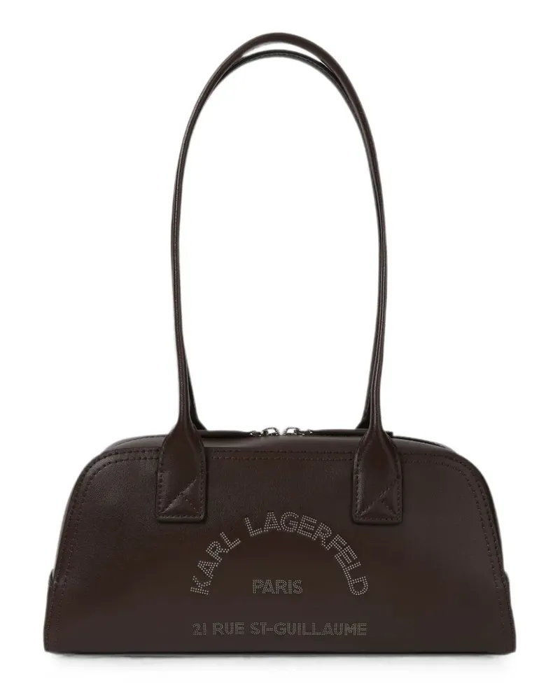 Karl Lagerfeld Kleine K/Daily Schultertasche mit Reißverschluss - Braun Braun