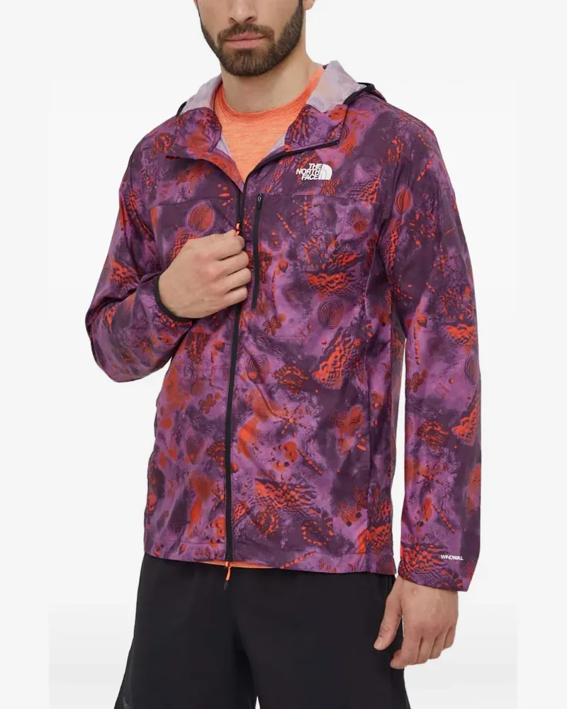 The North Face patterned hooded jacket - Violett Violett