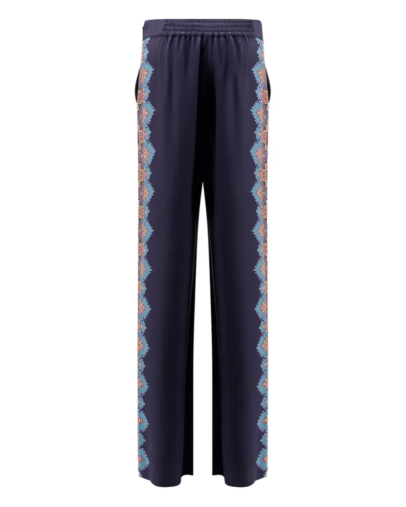 Etro Hose mit Paisley-Print - Blau Blau