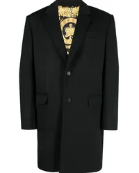 Versace Barocco single-breasted coat Schwarz