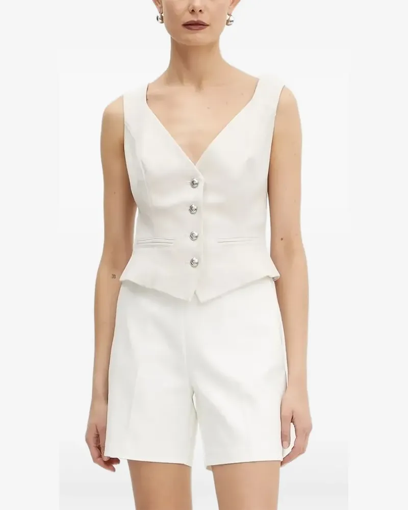 Guess Geknöpftes Top - Weiß Weiß